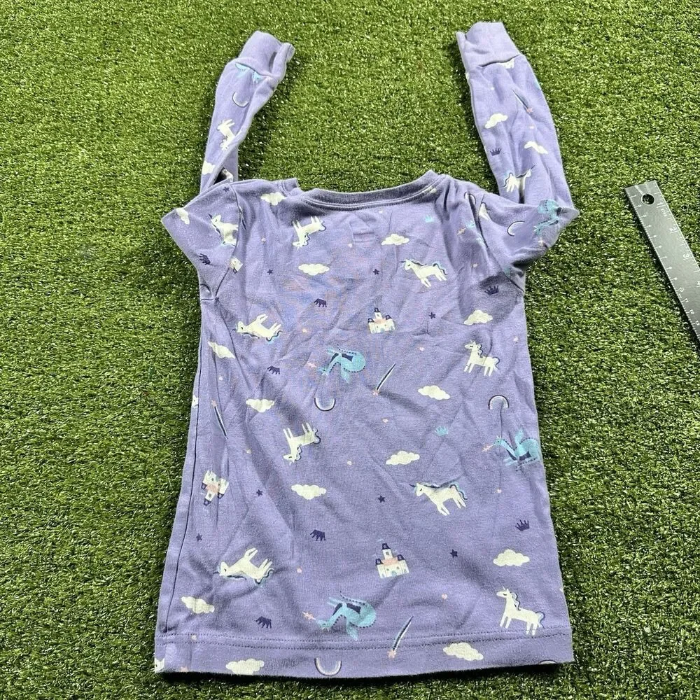 Old Navy Girls Toddler Unicorn Dragon Crown Print Pajama Set 5T